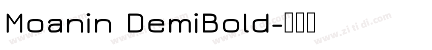 Moanin DemiBold字体转换